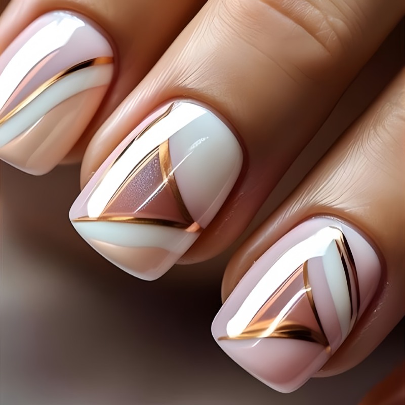 24pcs/set Cute Sweet Short Squ - đánh giá và giá Nail Art Press On