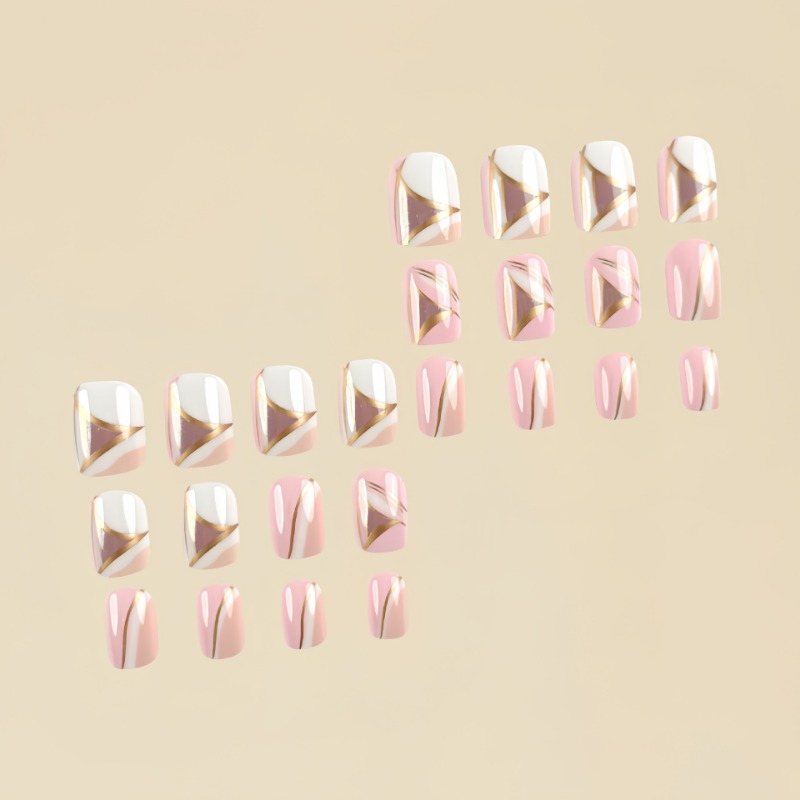 24pcs/set Cute Sweet Short Squ - đánh giá và giá Nail Art Press On