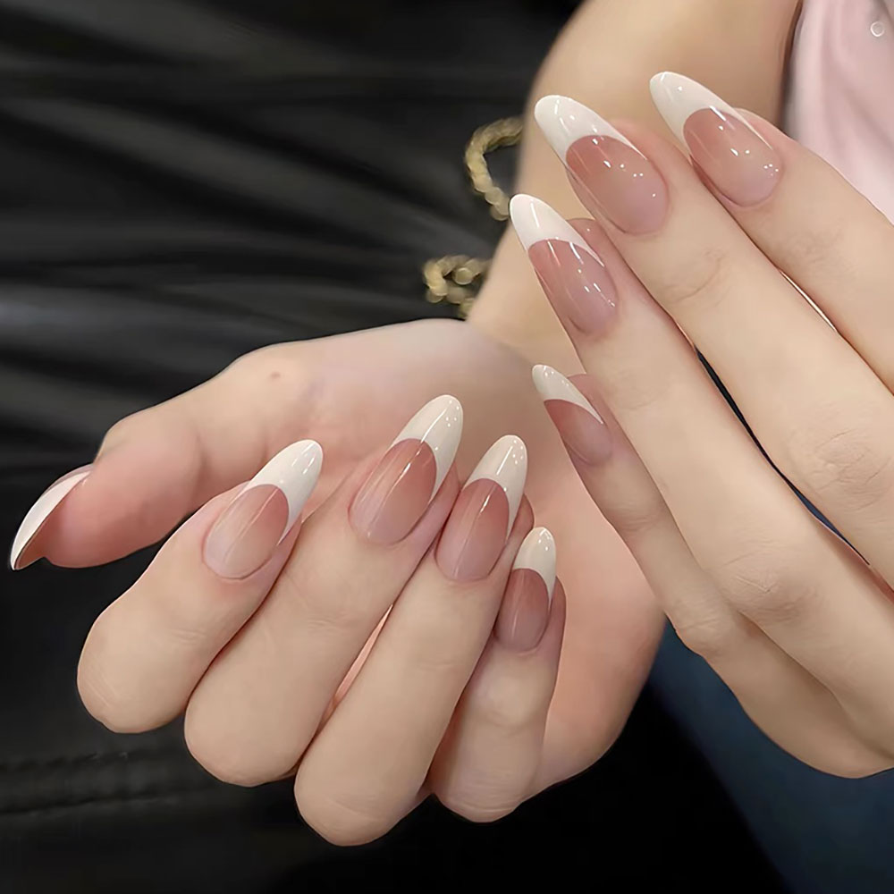 120pcs Pink Medium Almond Fren - đánh giá và giá Nail Art Pink