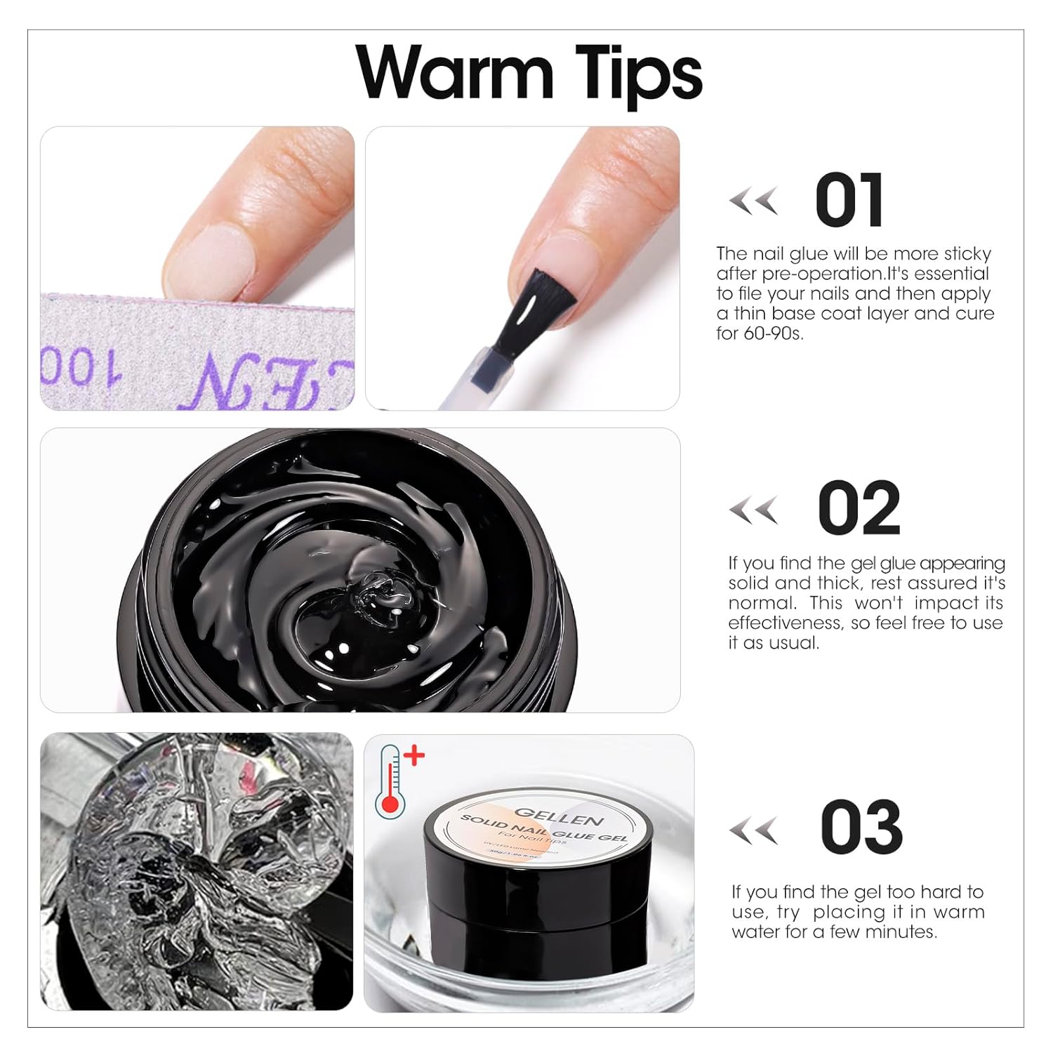 GELLEN Nail Solid Glue Builder - đánh giá và giá Nail Art Ombre