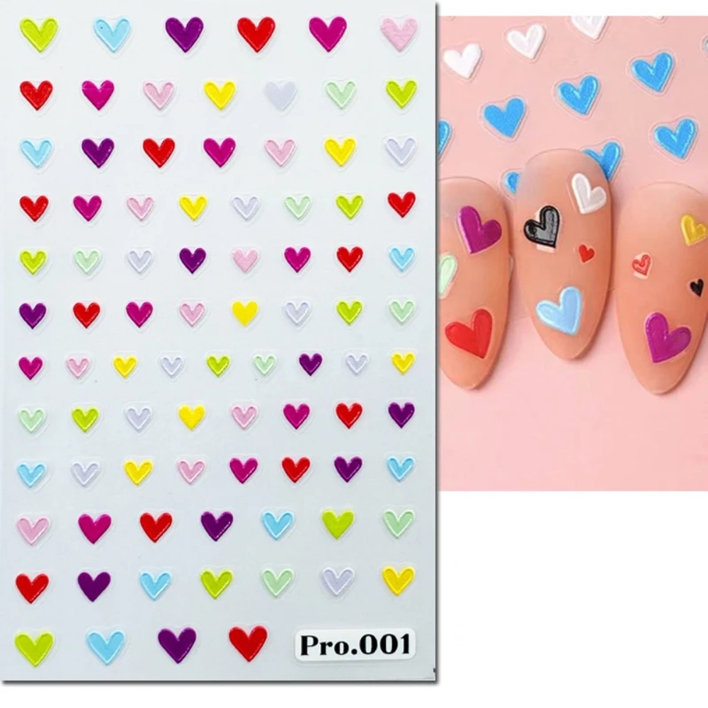 5d Embossed Nail Art Stickers  - đánh giá và giá Nail Art Valentines Day