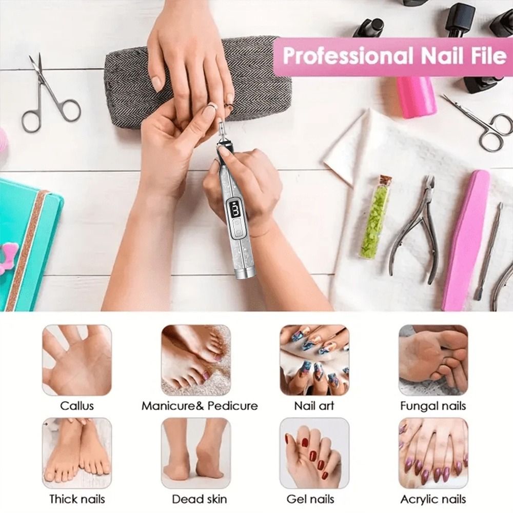 Low Noise Electric Nail Drill  - đánh giá và giá Nail Drill Machine