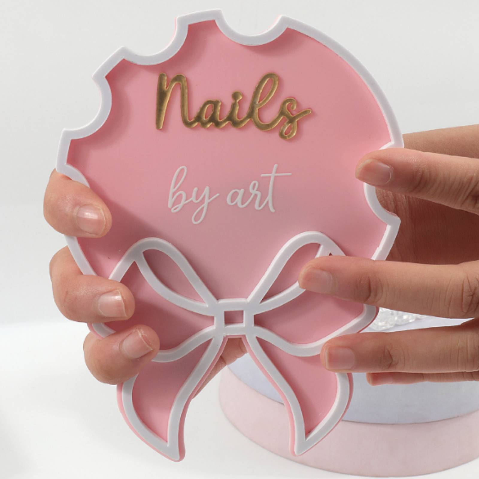 Nail Art Sign Pink Ribbon Bow  - đánh giá và giá Nail Art Pink