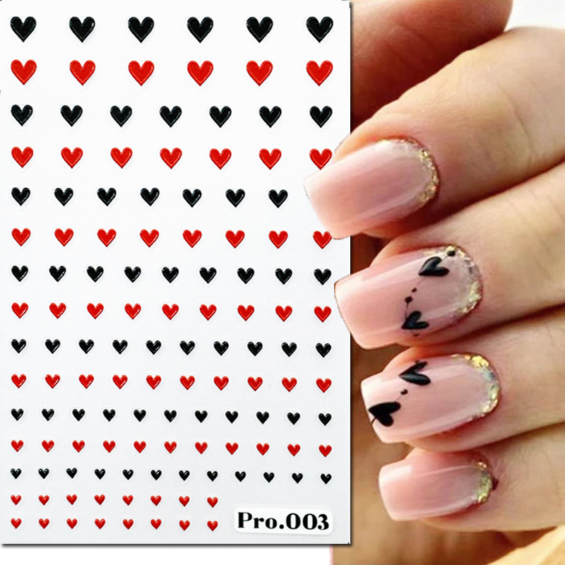 5d Embossed Nail Art Stickers  - đánh giá và giá Nail Art Valentines Day