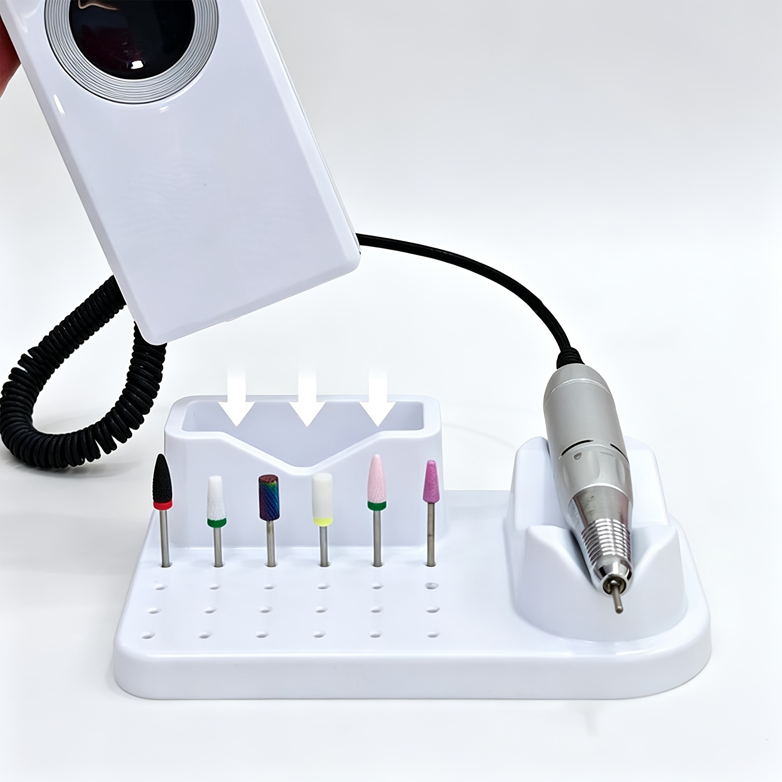 Nail Drill Bit Holder and Orga - đánh giá và giá Nail Drill Machine