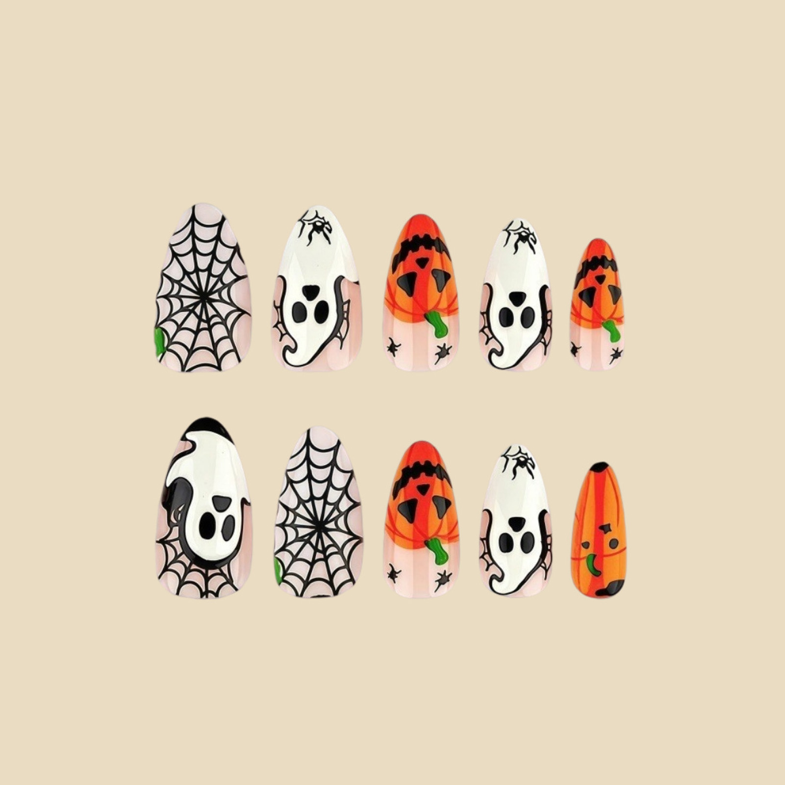 24pcs Halloween Press On Nails - đánh giá và giá Nail Art Press On