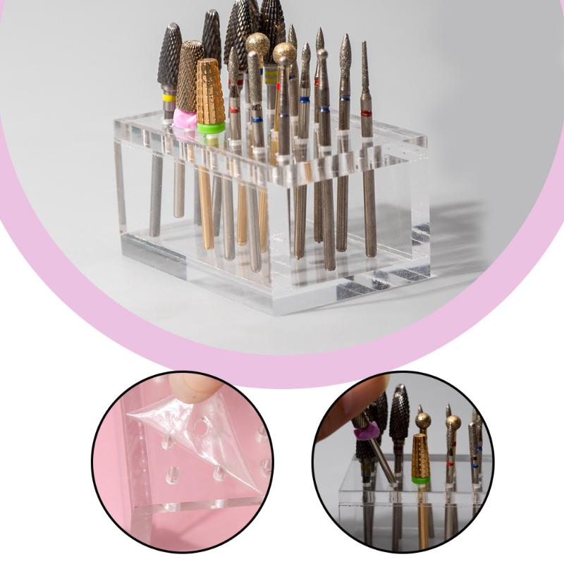 18 Holes Acrylic Wooden Nail D - đánh giá và giá Nail Drill Machine