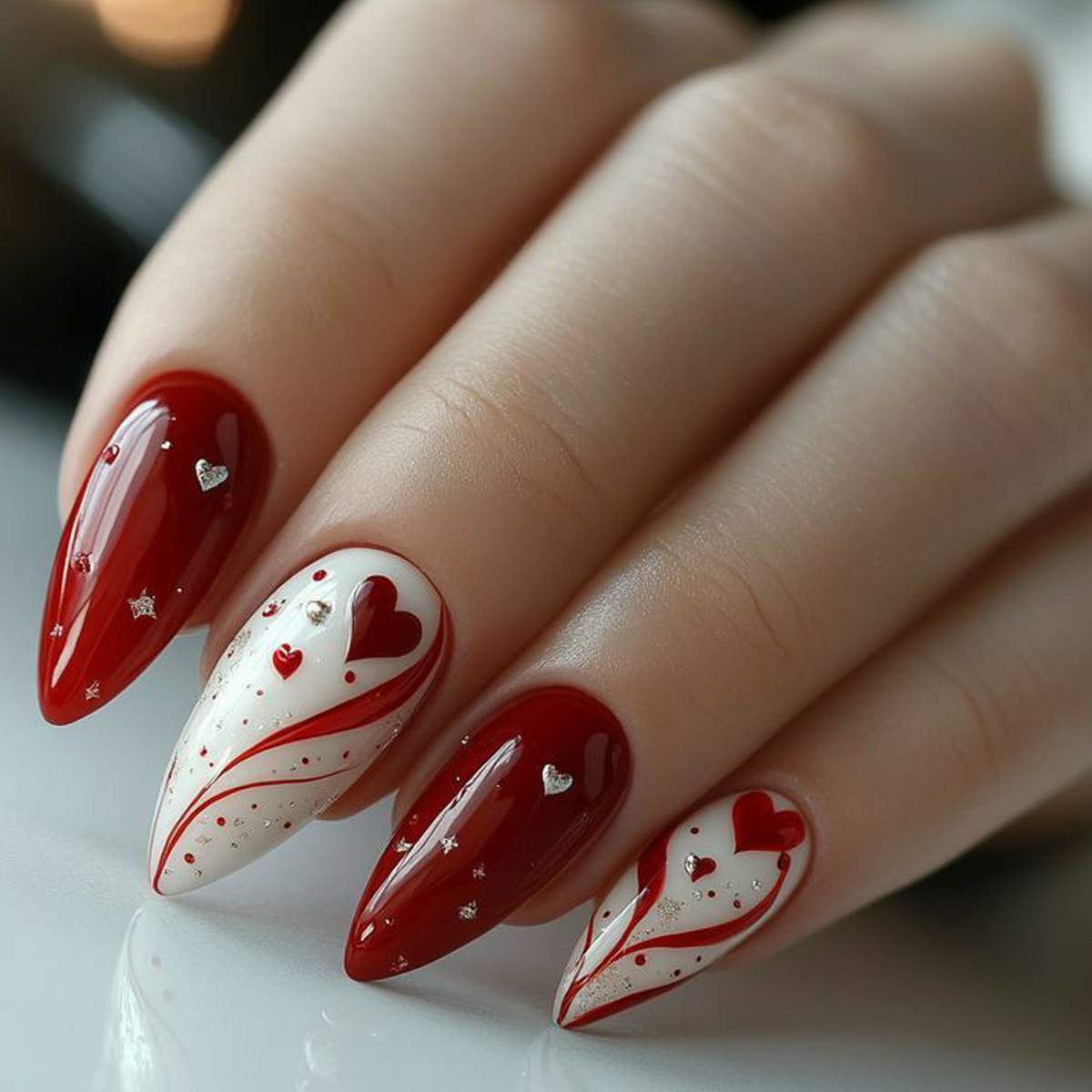 Short Medium fake nails for wo - đánh giá và giá Nail Art Pink