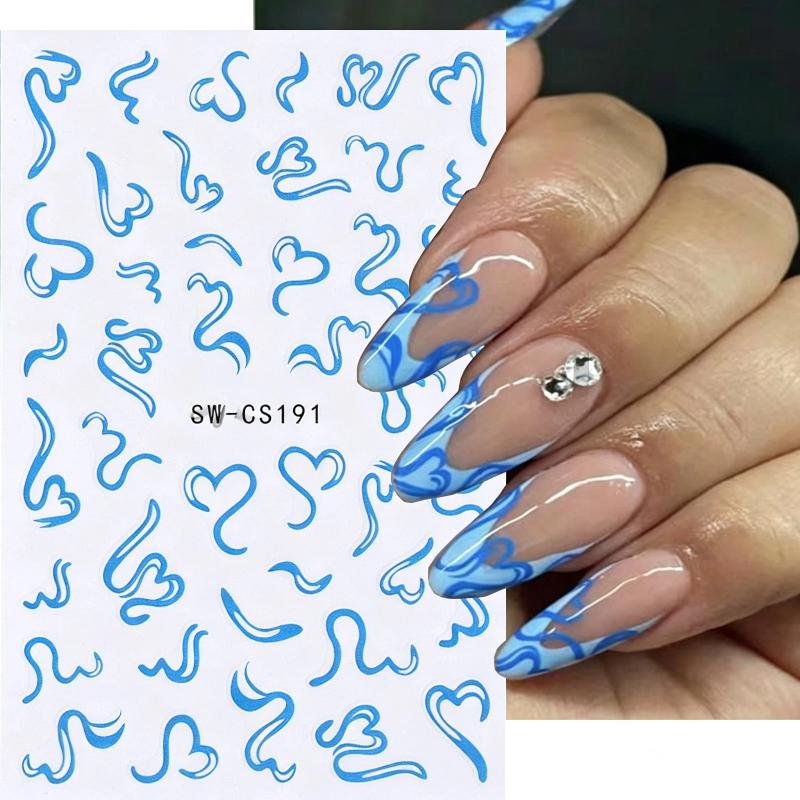 2Sheets Sweet Nail Art Sticker - đánh giá và giá Nail Art Valentines Day