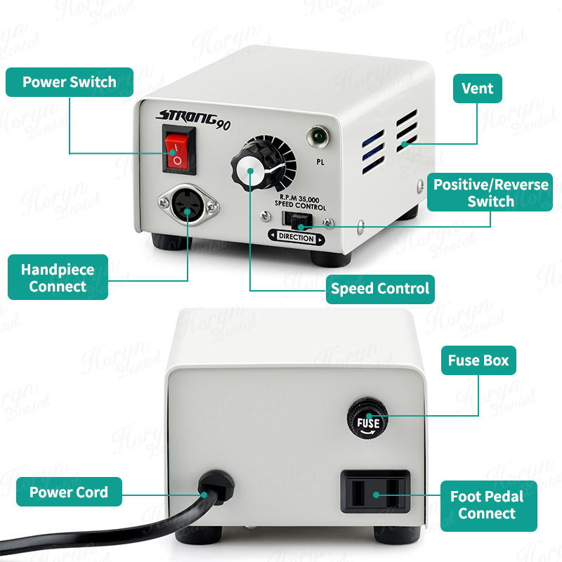 65W Strong 90 Micromotor 102L/ - đánh giá và giá Nail Drill Machine