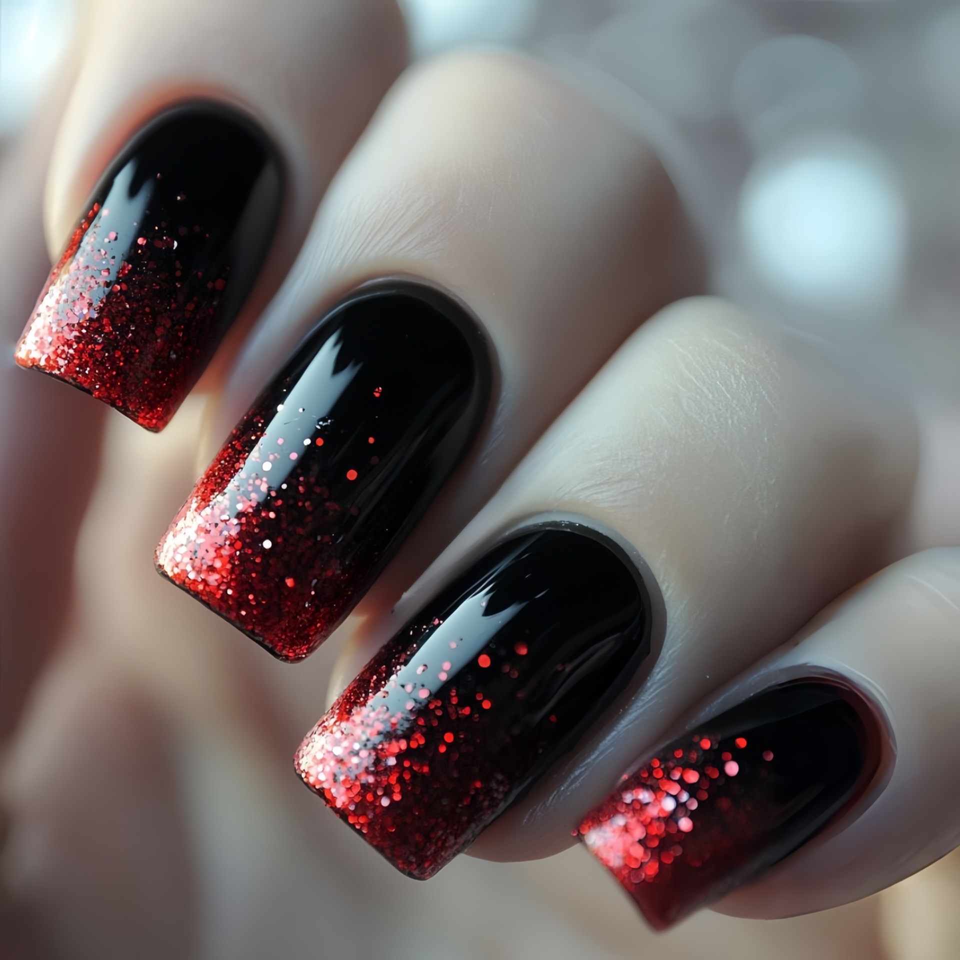 Short Medium fake nails Gradie - đánh giá và giá Nail Art Press On