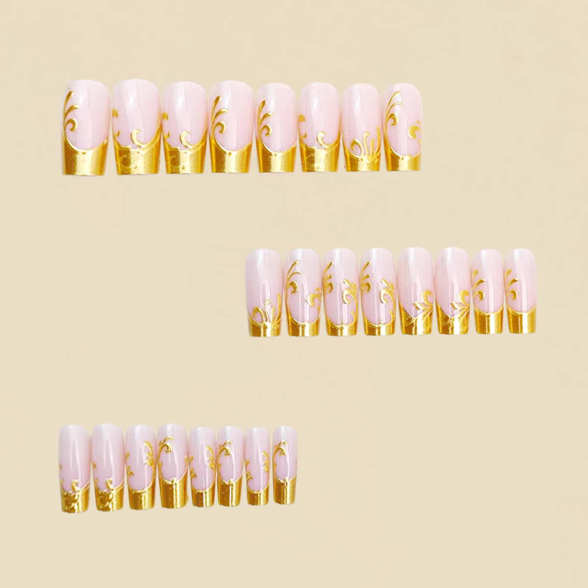 Medium Long Fake Nails for Wom - đánh giá và giá Nail Art Press On