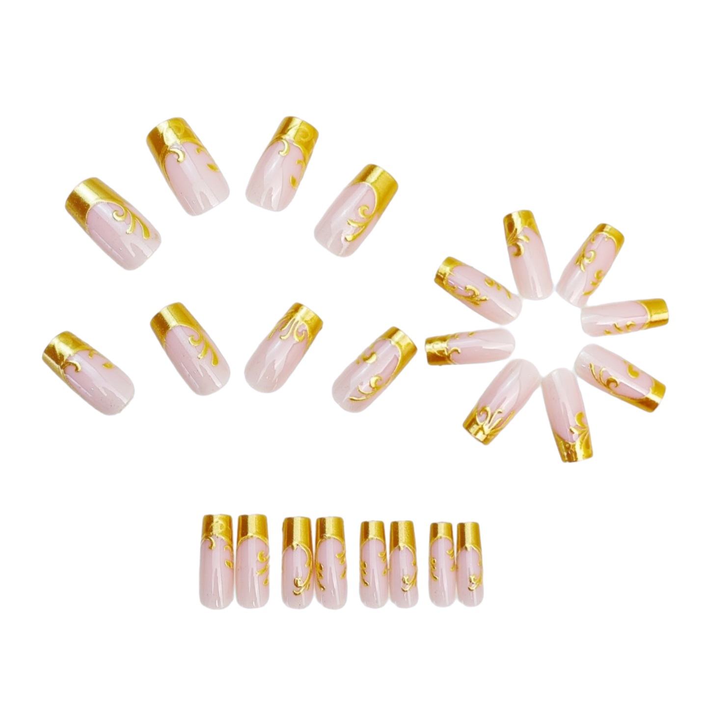 Medium Long Fake Nails for Wom - đánh giá và giá Nail Art Press On